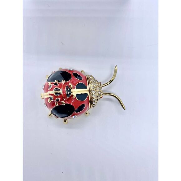 Taylor Avedon Lady Bug Jewelry/ Trinket Box - Picture 4 of 5